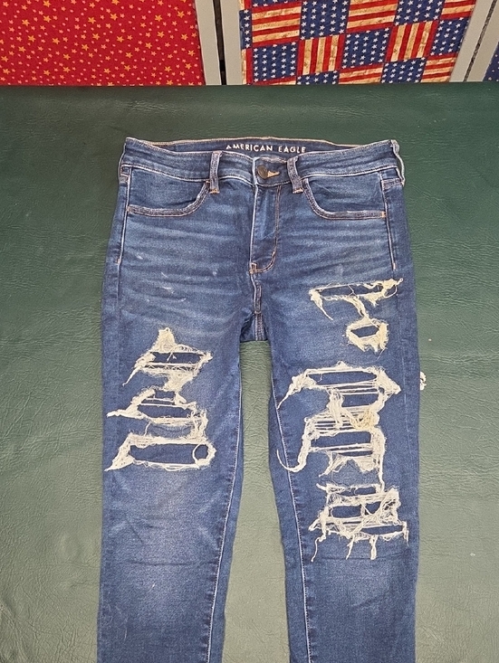 American Eagle Outfitters Pants - **American Eagle Distressed Dark Wash Skinny Jeans**